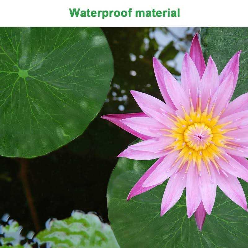 Molain Artificial Lotus Leaves Lily Pads Floating Foam Lotus Leave Realistic Water Lily Pads for Home Garden Ponds Pool Aquarium Fish Tank - Nail Gallerys