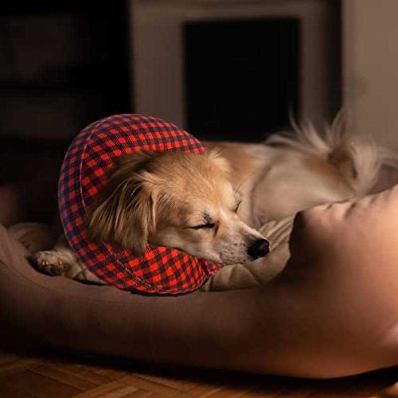 Katoggy Inflatable Dog Collar, Soft Dog Cone for Dogs After Surgery, Adjustable Blow up Donut E-Collars for Small Medium - Nail Gallerys