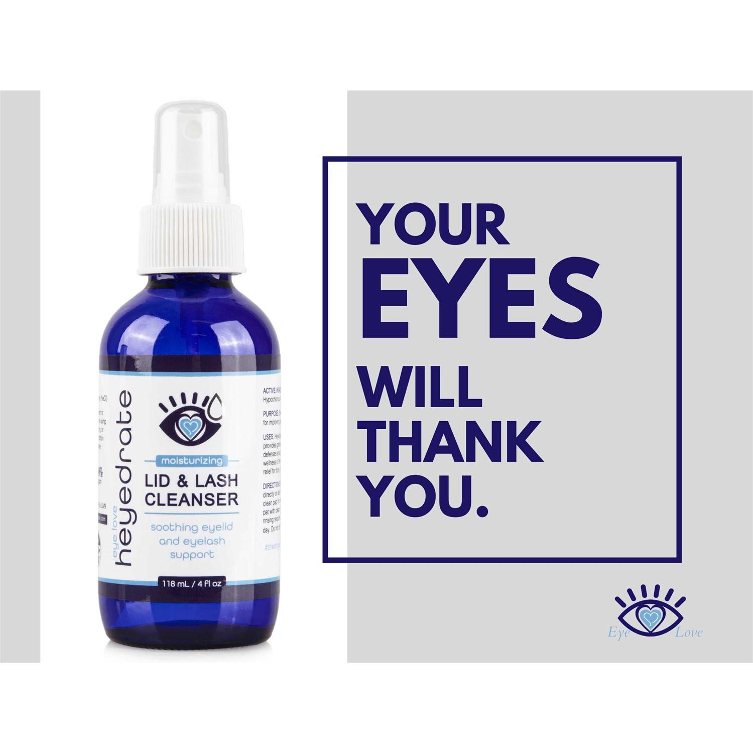 Heyedrate Lid and Lash Cleanser for Eye Irritation and Eyelid Relief - Nail Gallerys
