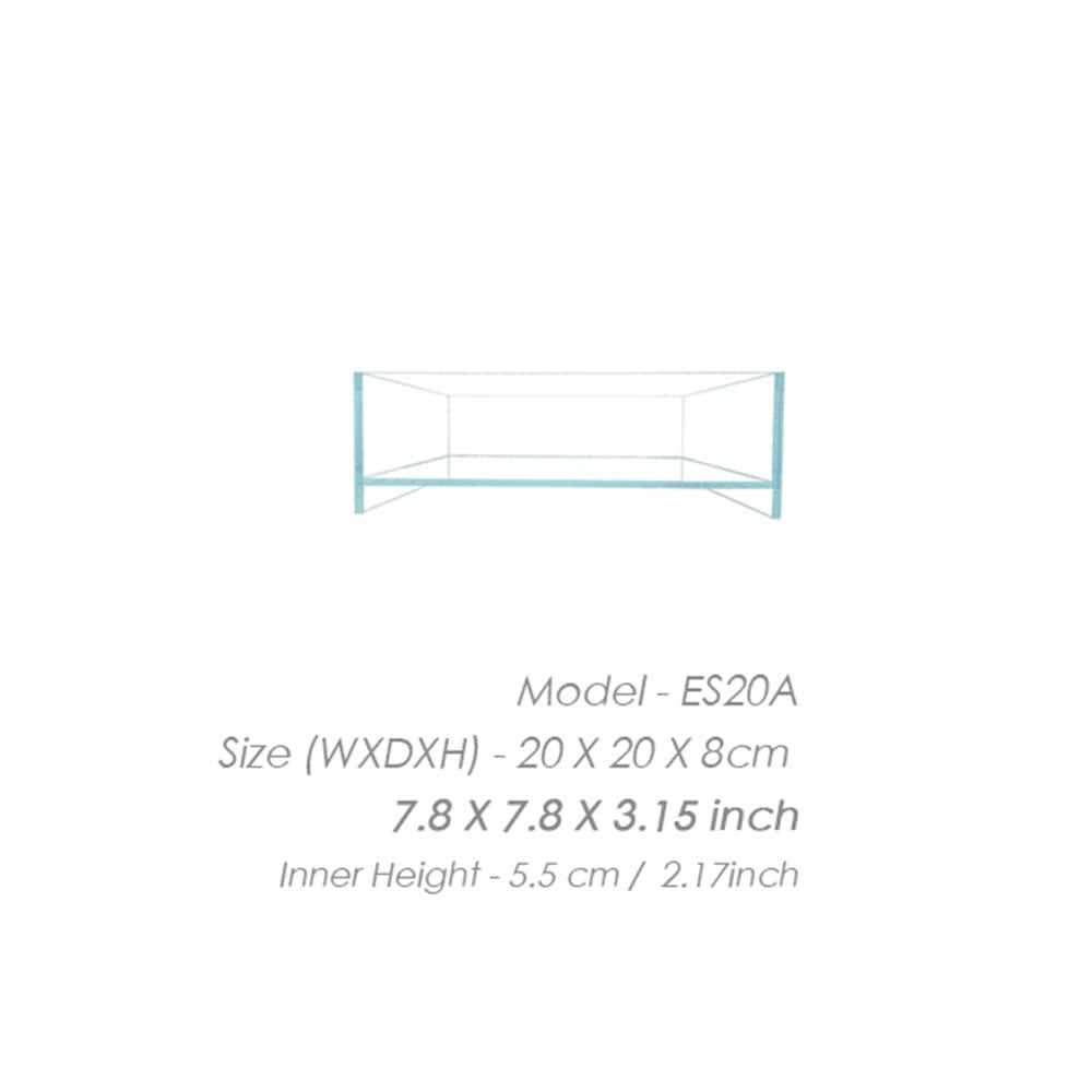 HIRO Aquatics Nano Shallow Rimless Glass Aquarium low-iron Glass - Nail Gallerys