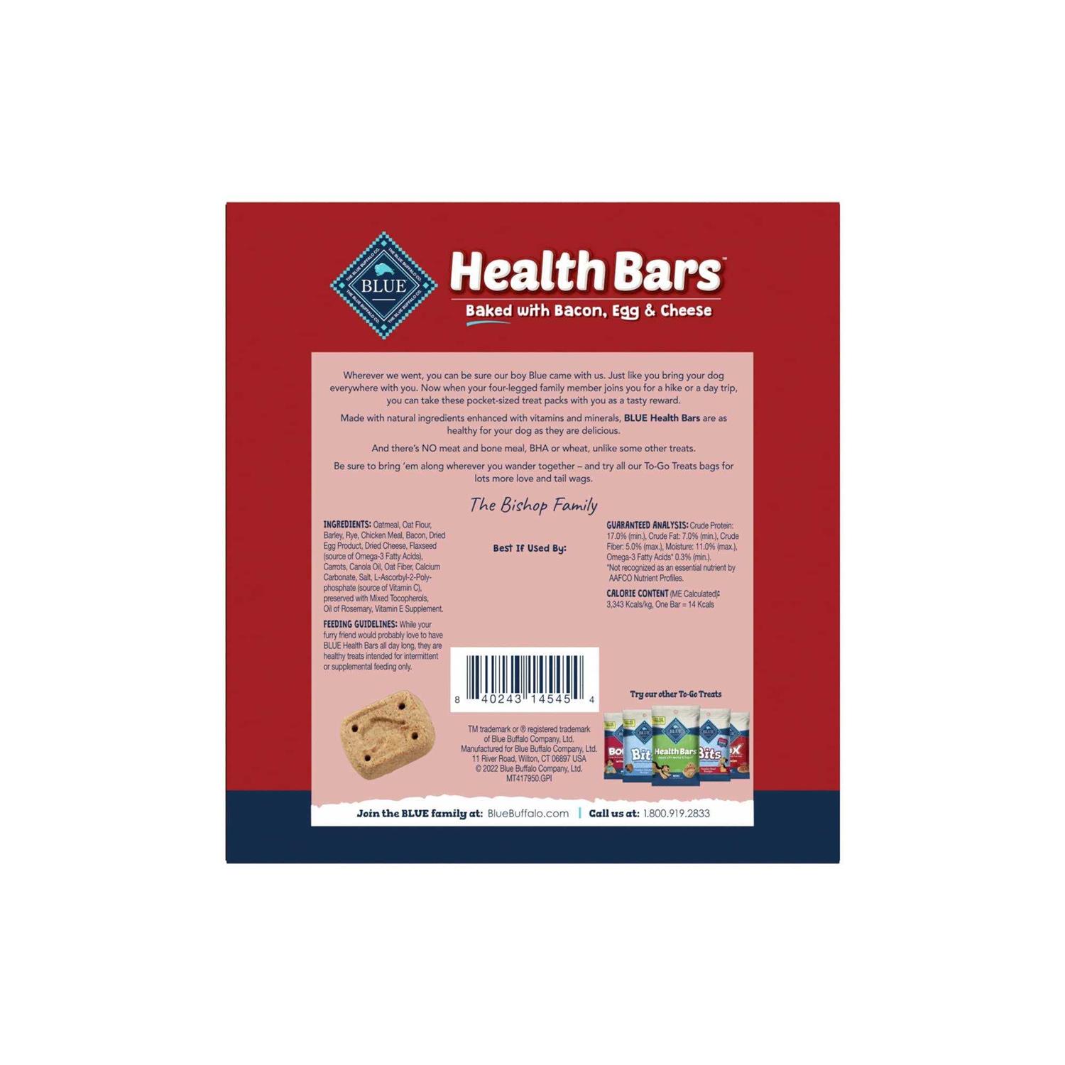 Blue Buffalo Health Bars Mini Natural Crunchy Dog Treats - Nail Gallerys