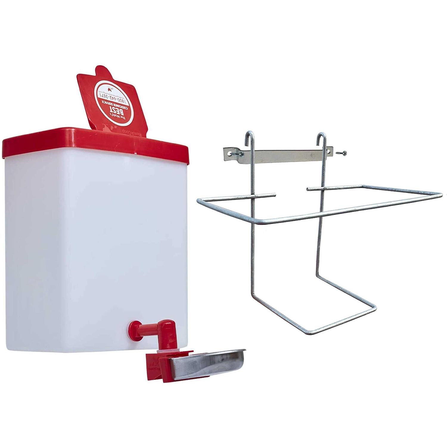 RentACoop No-Drip 64Oz Small Animal Drinking Bottle with Metal Cup for Small Pet/Bunny/Ferret/Hamster/Guinea Pig/Rabbit/Chinchilla/Mouse/Rat - Nail Gallerys