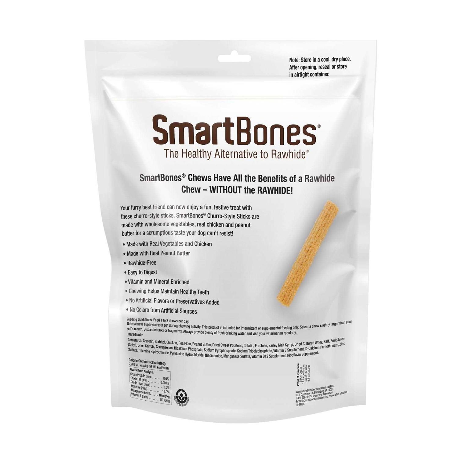 SmartBones Churro Style Sticks 14 Count - Nail Gallerys