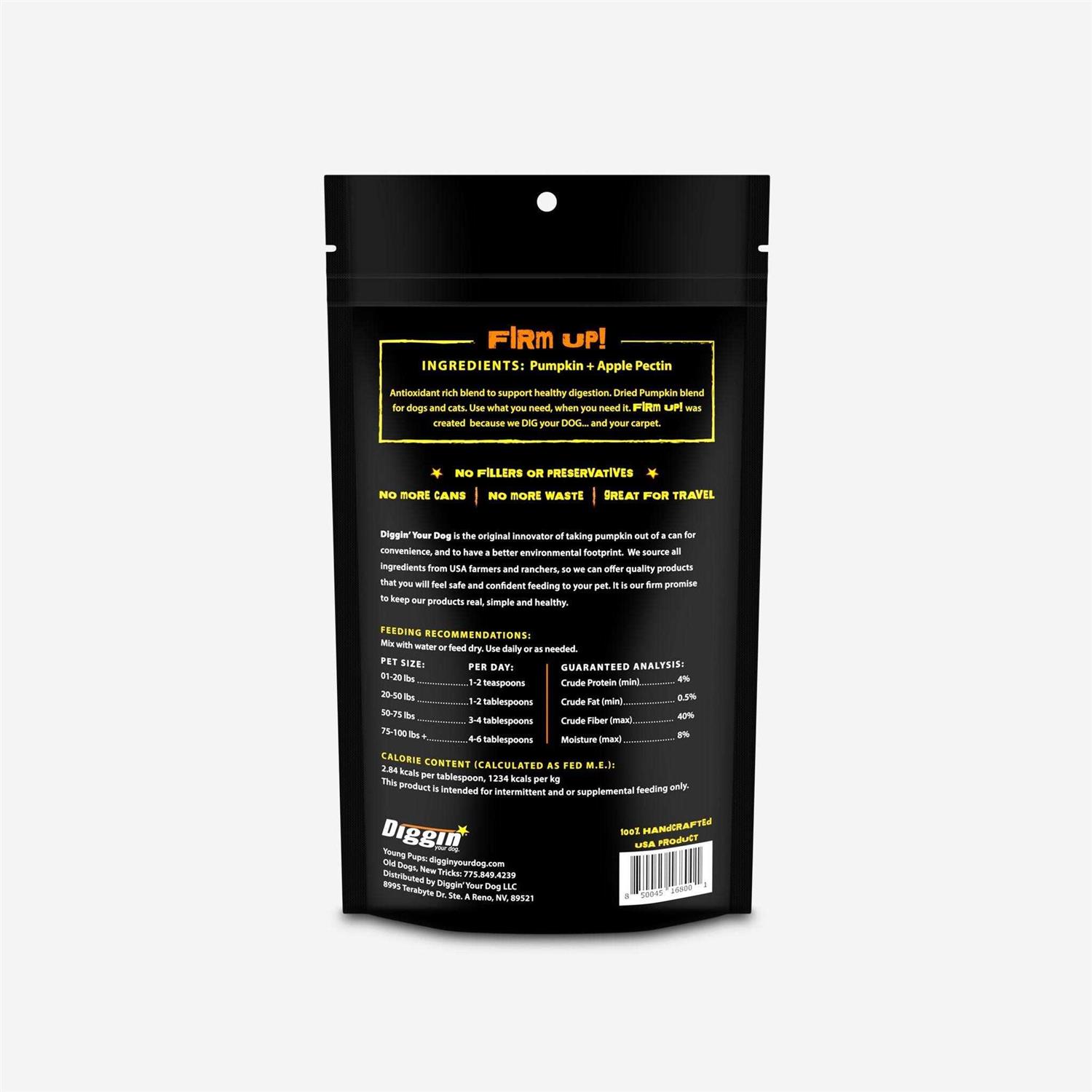 Diggin Your Dog Firm Up! Pumpkin Supplement - Nail Gallerys