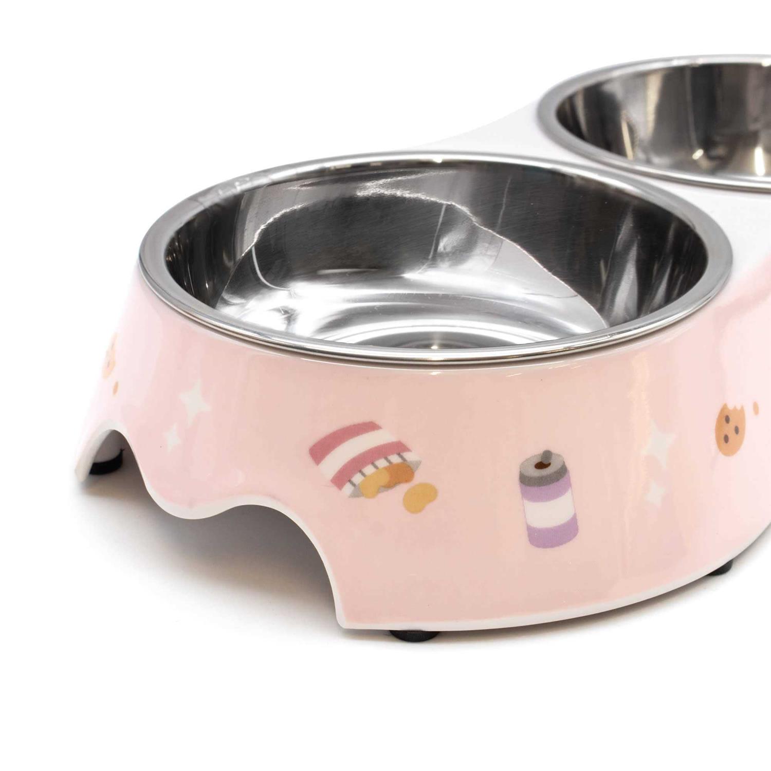 Pusheen Double Diner Bowl for Cats - Nail Gallerys
