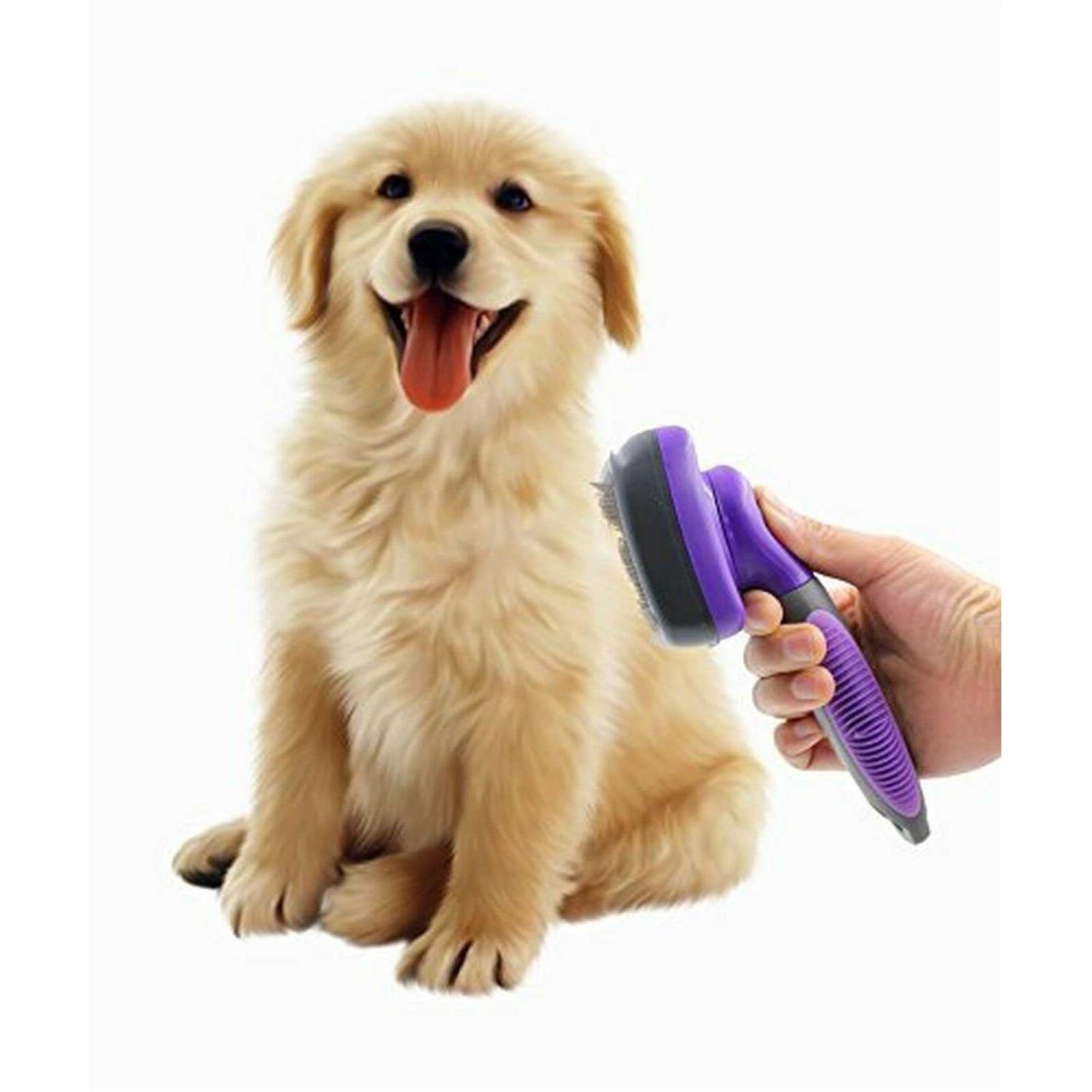 Hertzko Self-Cleaning Dog & Cat Slicker Brush - Nail Gallerys