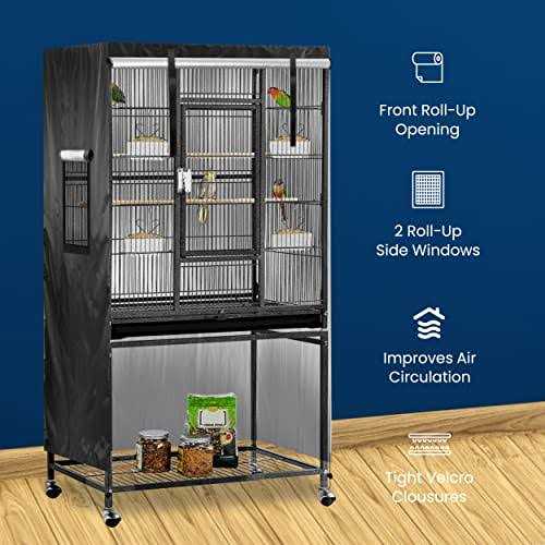 Knuti Universal Bird Cage Cover Good Night Blackout 51 inch x 38 inch x 23.5 inch inch Small Animal Cages Cover - Nail Gallerys