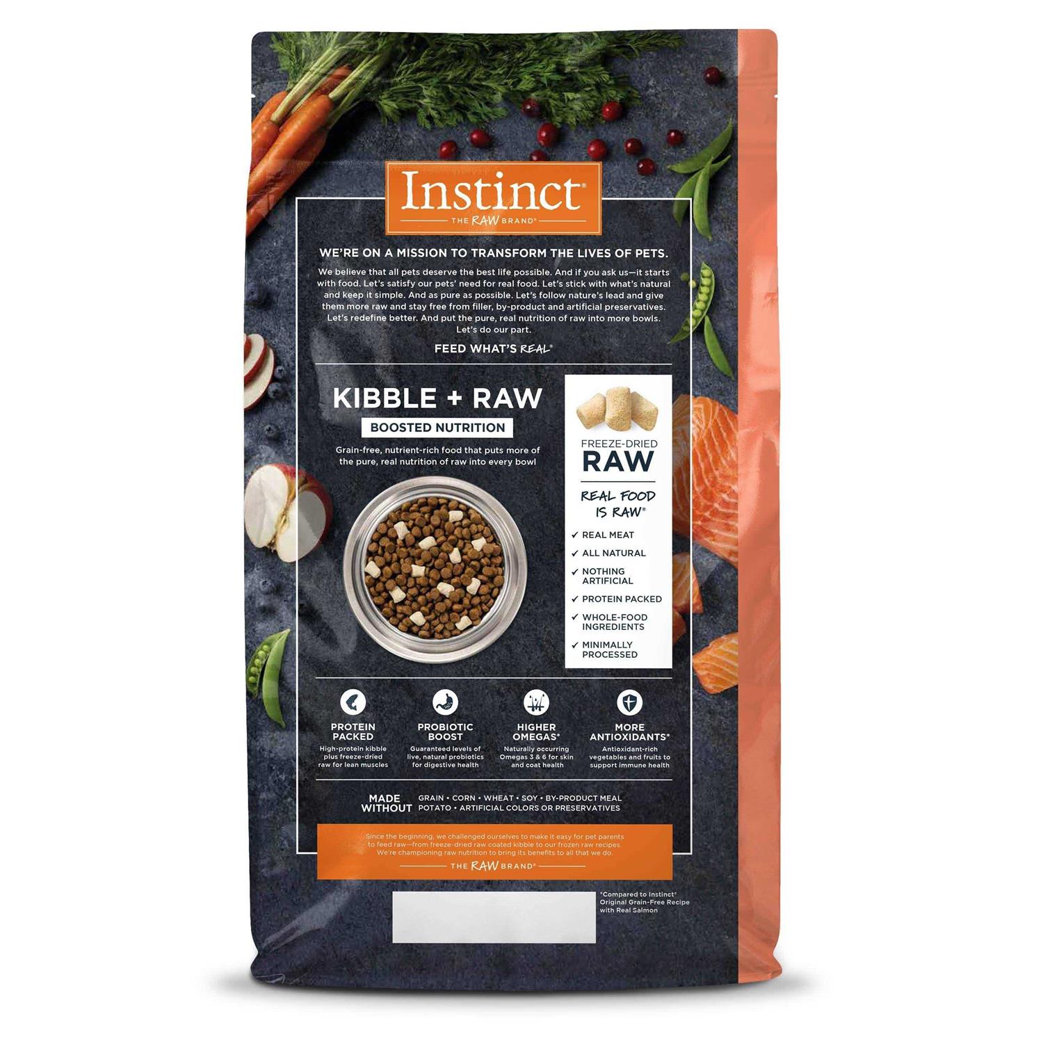 Instinct Raw Boost Real Salmon Recipe Grain-Free Dry Dog Food - Nail Gallerys