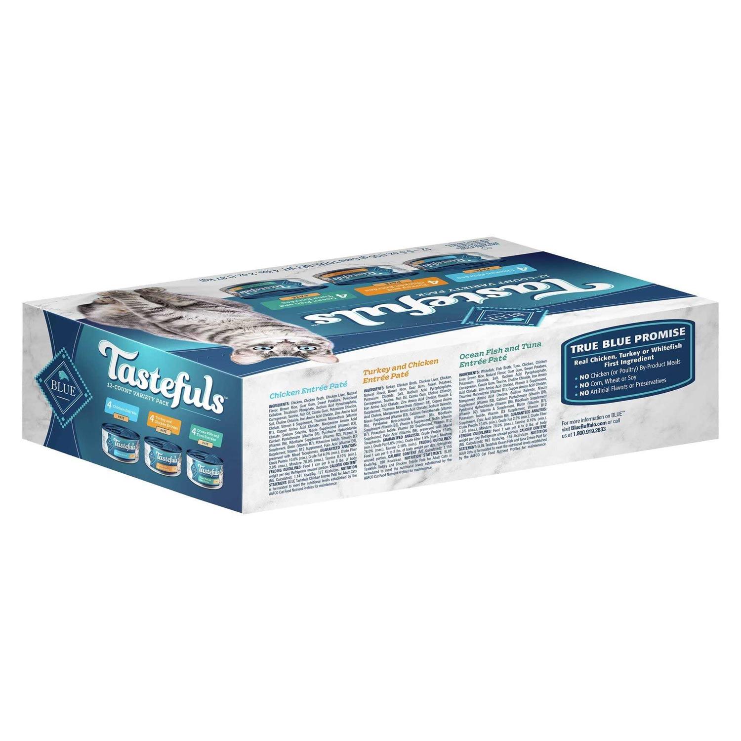 Blue Buffalo Tastefuls Wet Cat Food Variety Pack - Nail Gallerys