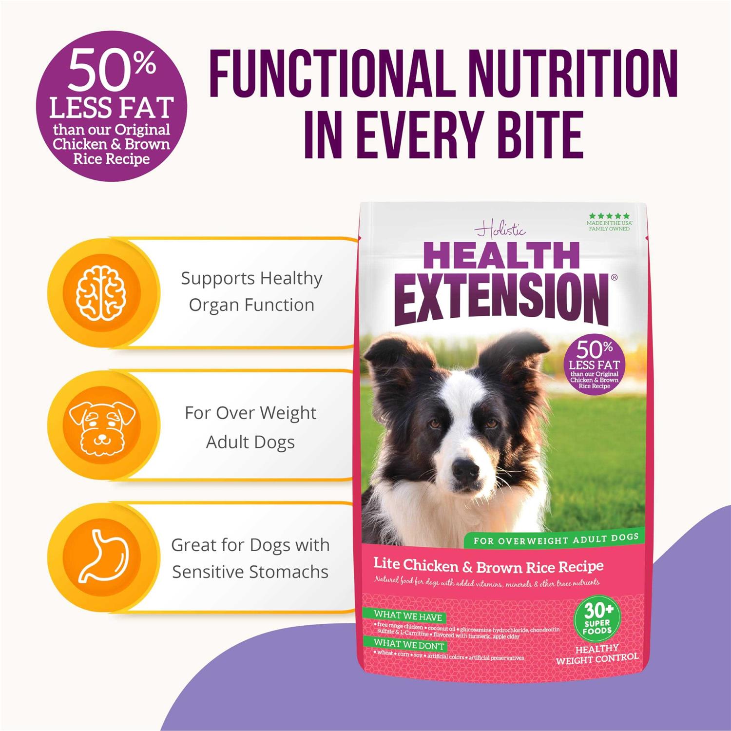 Health Extension Lite Chicken & Brown Rice Dry Dog Food - Nail Gallerys