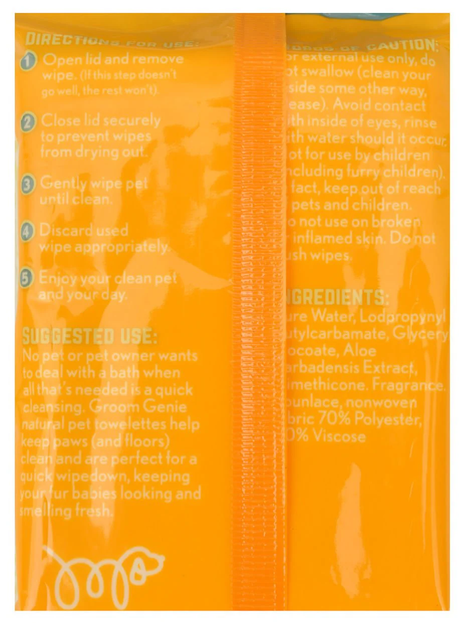 Groom Genie Everyday Clean Pet Wipes - Nail Gallerys