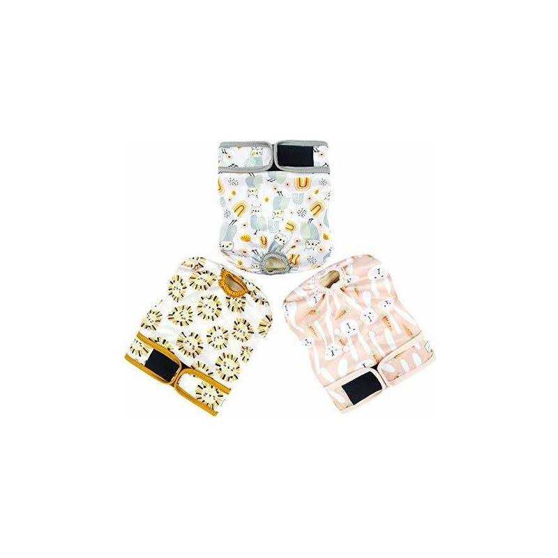 Langsprit Washable Female Dog Diapers No Leak Reusable Diapers for Doggy Female in Period - Nail Gallerys