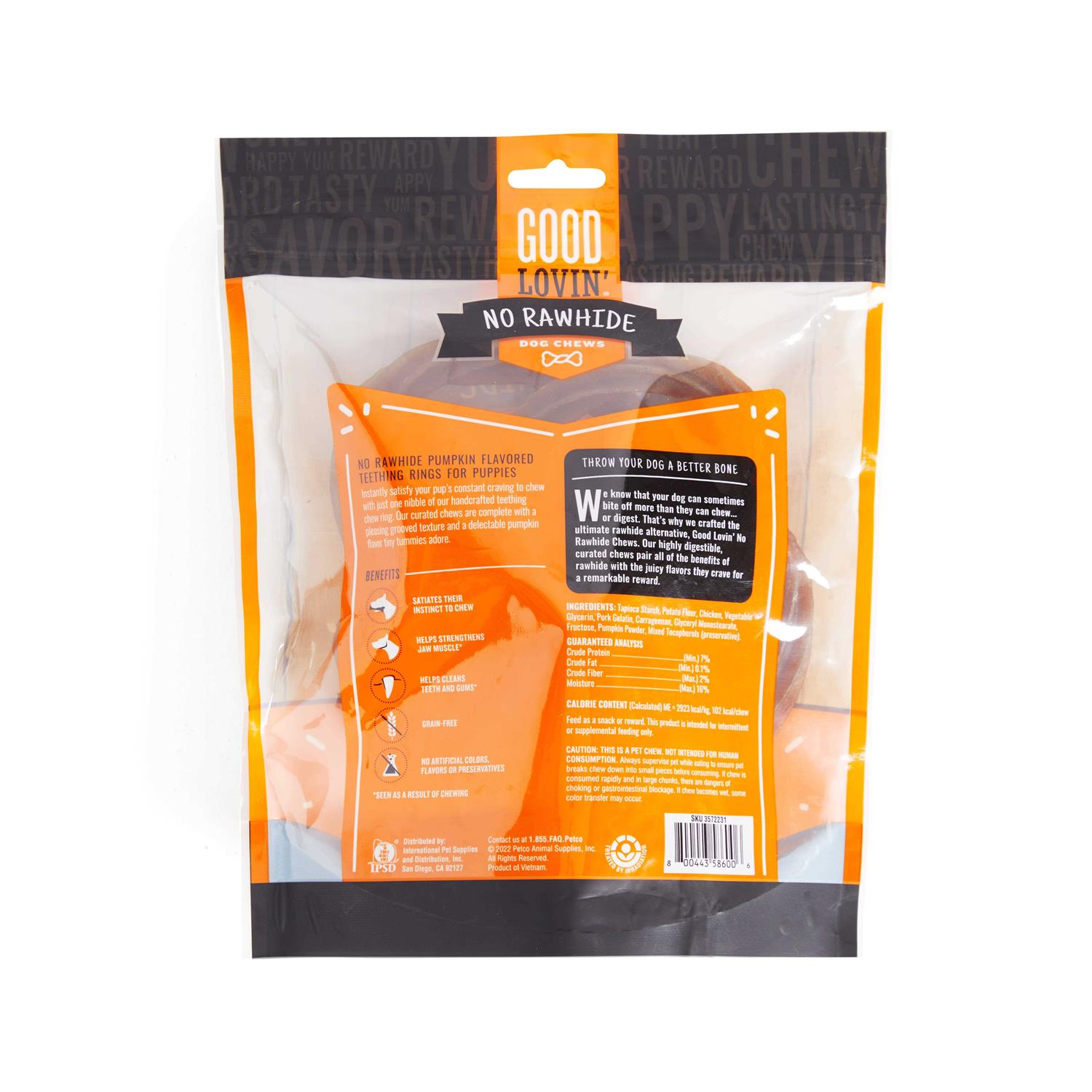 Good Lovin’ Rawhide-Free Pumpkin Puppy Ring Dog Treats - Nail Gallerys