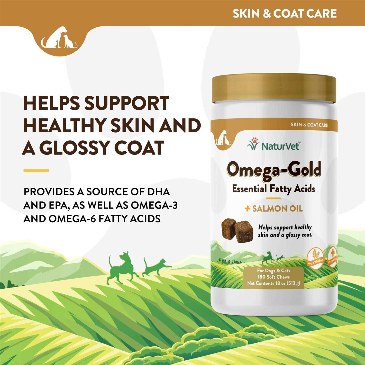 NaturVet Omega Gold Plus Salmon Oil Soft Chews - Nail Gallerys