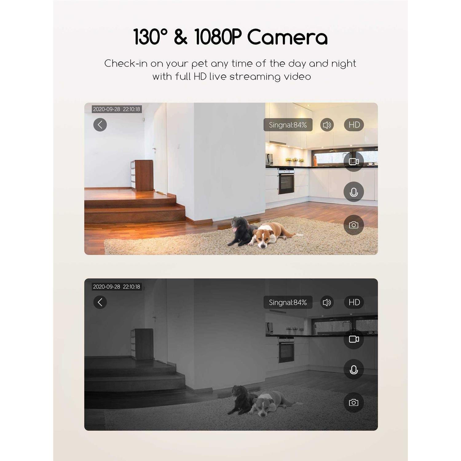 Faroro Dog Camera with Treat Dispenser, 2.4G and 5G WiFi Pet Camera with Two Way Audio and 1080P Full HD Night Vision for Treat Tossing and - Nail Gallerys