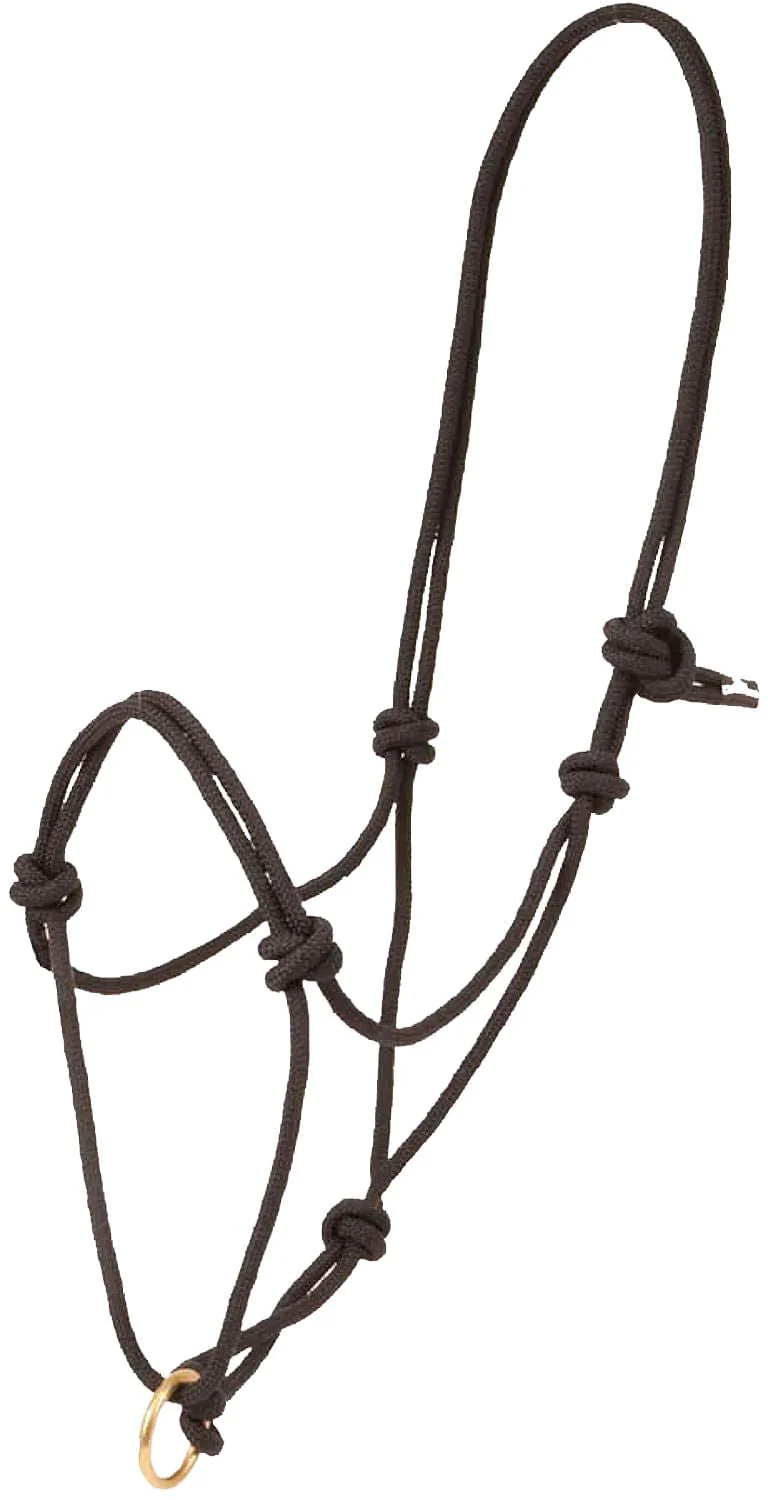 Poly Rope Halter with Brass Plated Lead Ring - Nail Gallerys