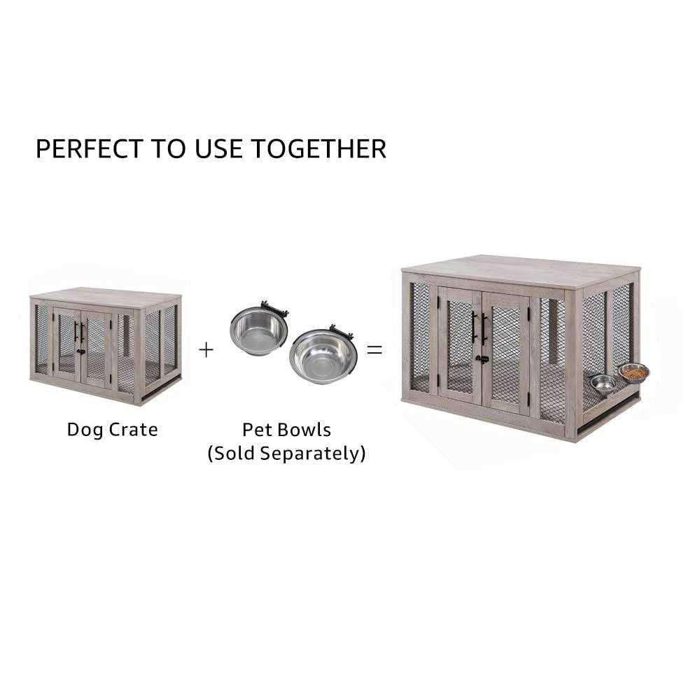 Unipaws Furniture Style Dog Crate with Tray - Nail Gallerys