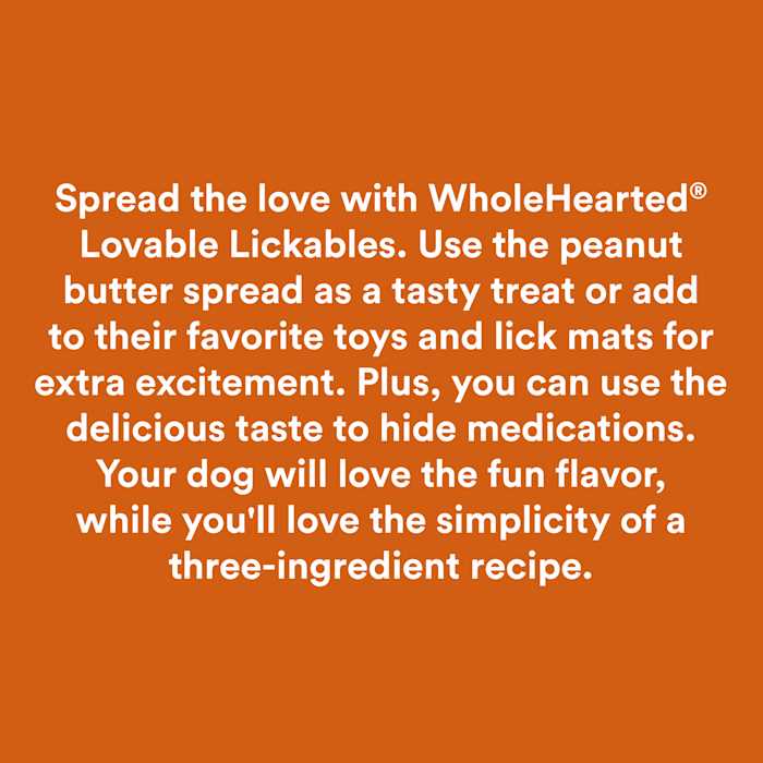 WholeHearted Loveable Lickables Peanut Butter Dog Treats - Nail Gallerys