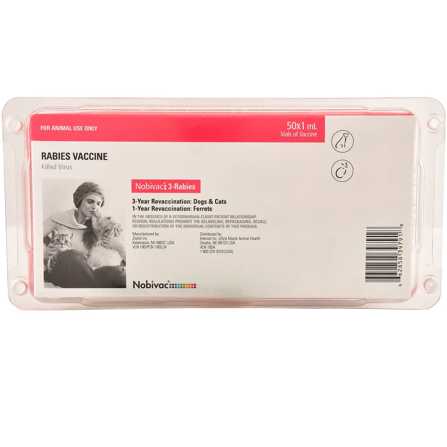 Nobivac 3 Rabies Vaccine (No Tags) - Nail Gallerys