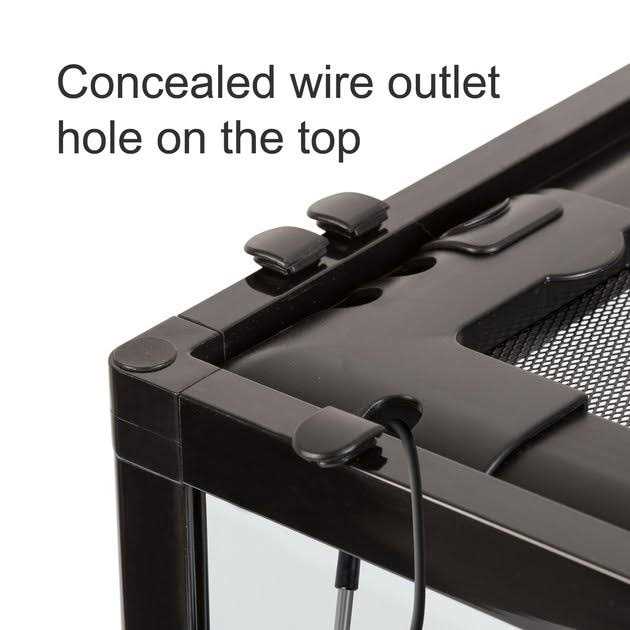 REPTIZOO RK0117 24 x 18 x 12.6 in. Reptile Glass Terrarium with Double Hinge Door - Nail Gallerys