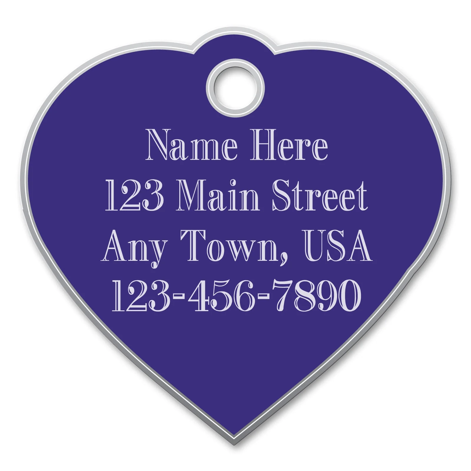 Small Heart Shaped Custom Personalized Dog Tags - Nail Gallerys