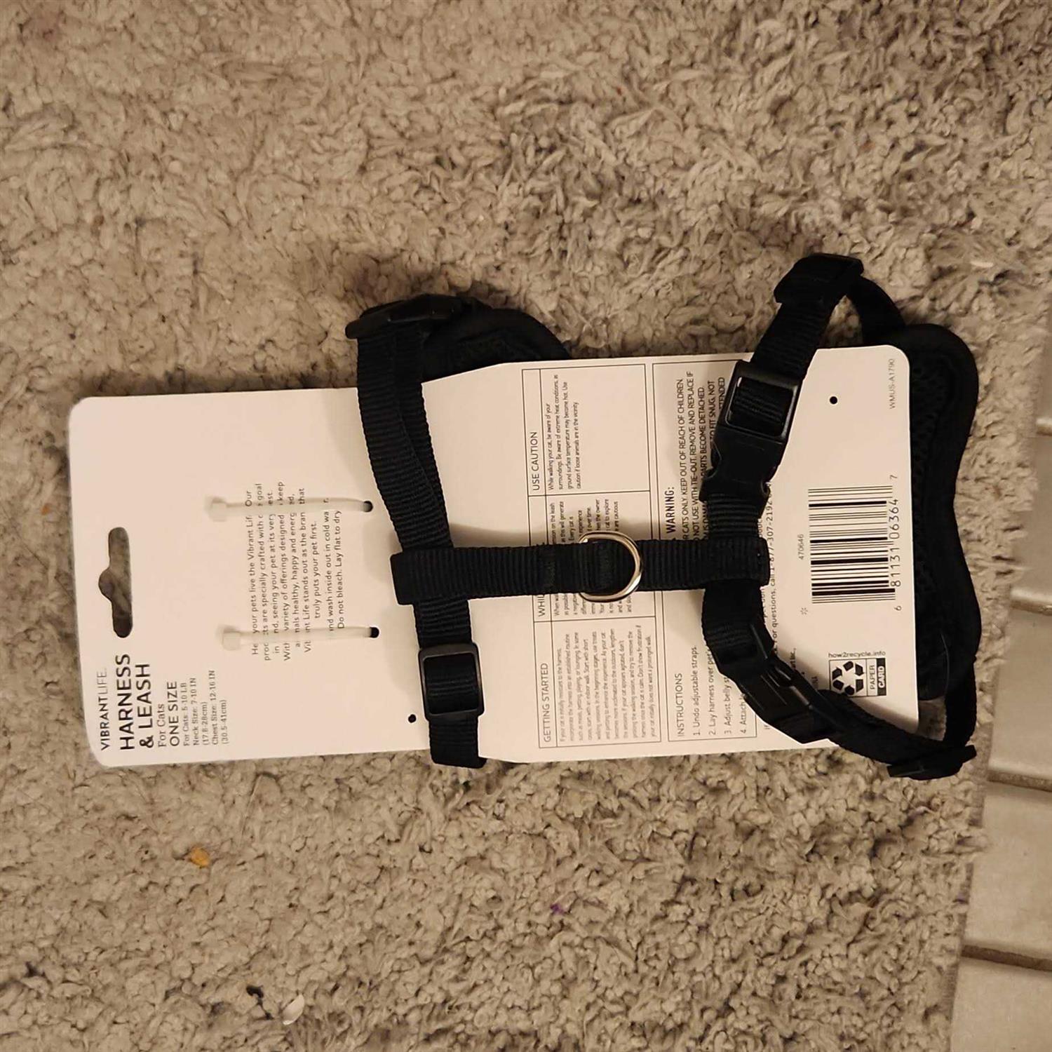 Vibrant Life Mesh Cat Harness & Leash Set - Nail Gallerys