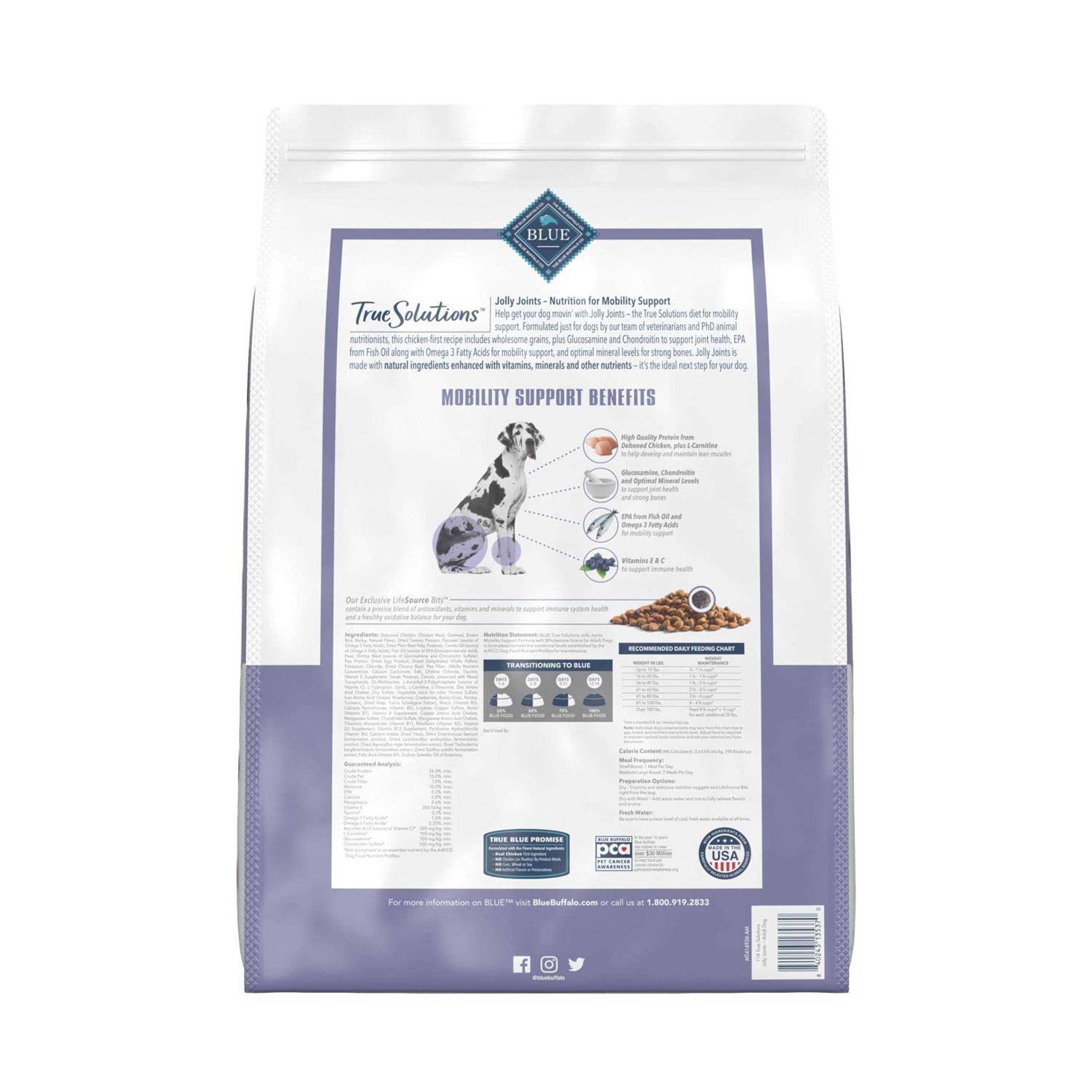 Blue Buffalo True Solutions Jolly Joints Mobility Support Dog Food - Nail Gallerys