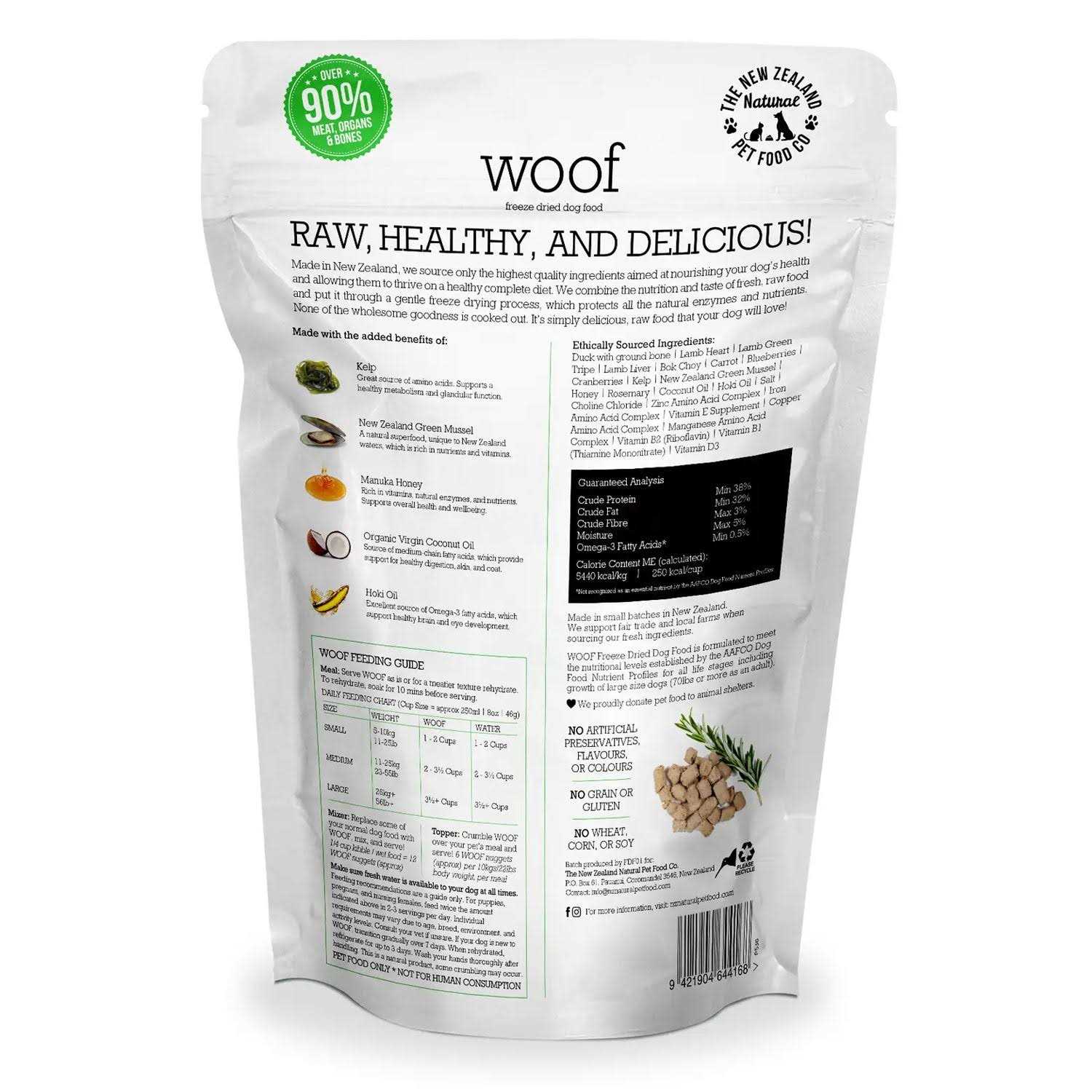 Woof Duck Freeze Dried Dog Food - Nail Gallerys