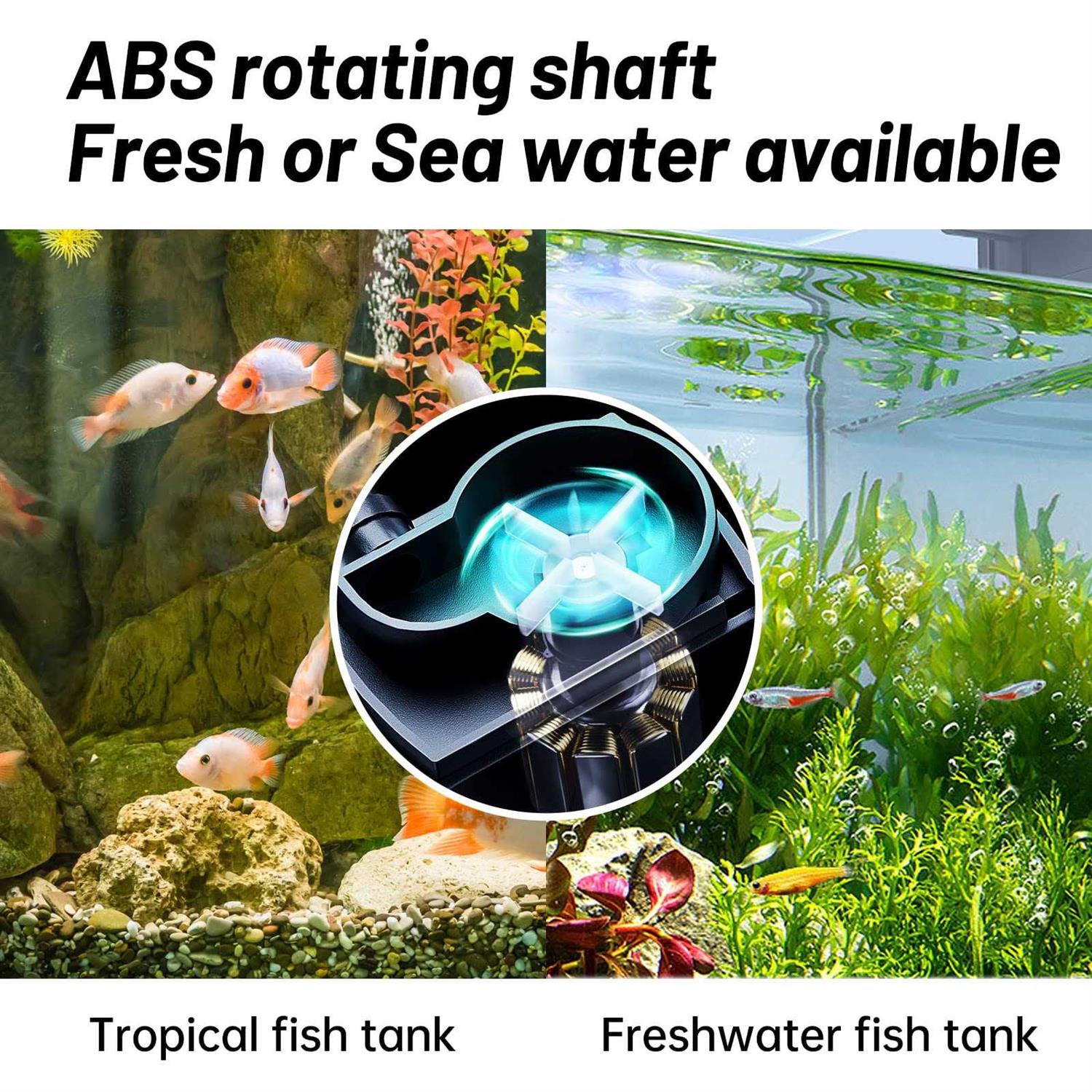 CHERLAM Aquarium Surface Protein Skimmer,3W Fish Tank Protein Skimmer,3 in 1 Aquarium Oil Skimmer for Sea and Fresh Water - Nail Gallerys