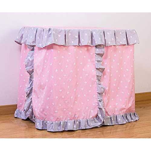 Kolachic Princess Pink grey White Heart Pet Dog Handmade Bed House+1 candy Pillow - Nail Gallerys