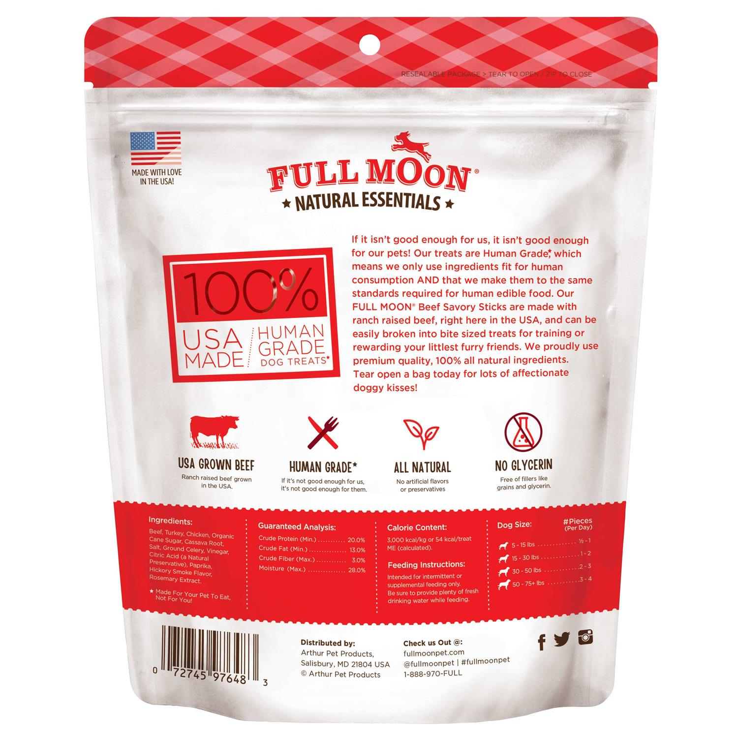 Full Moon Beef Recipe Savory Sticks Dog Treats - Nail Gallerys