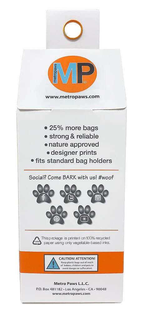 Poopy Packs 8 Rolls Dog Poop Bags - Nail Gallerys