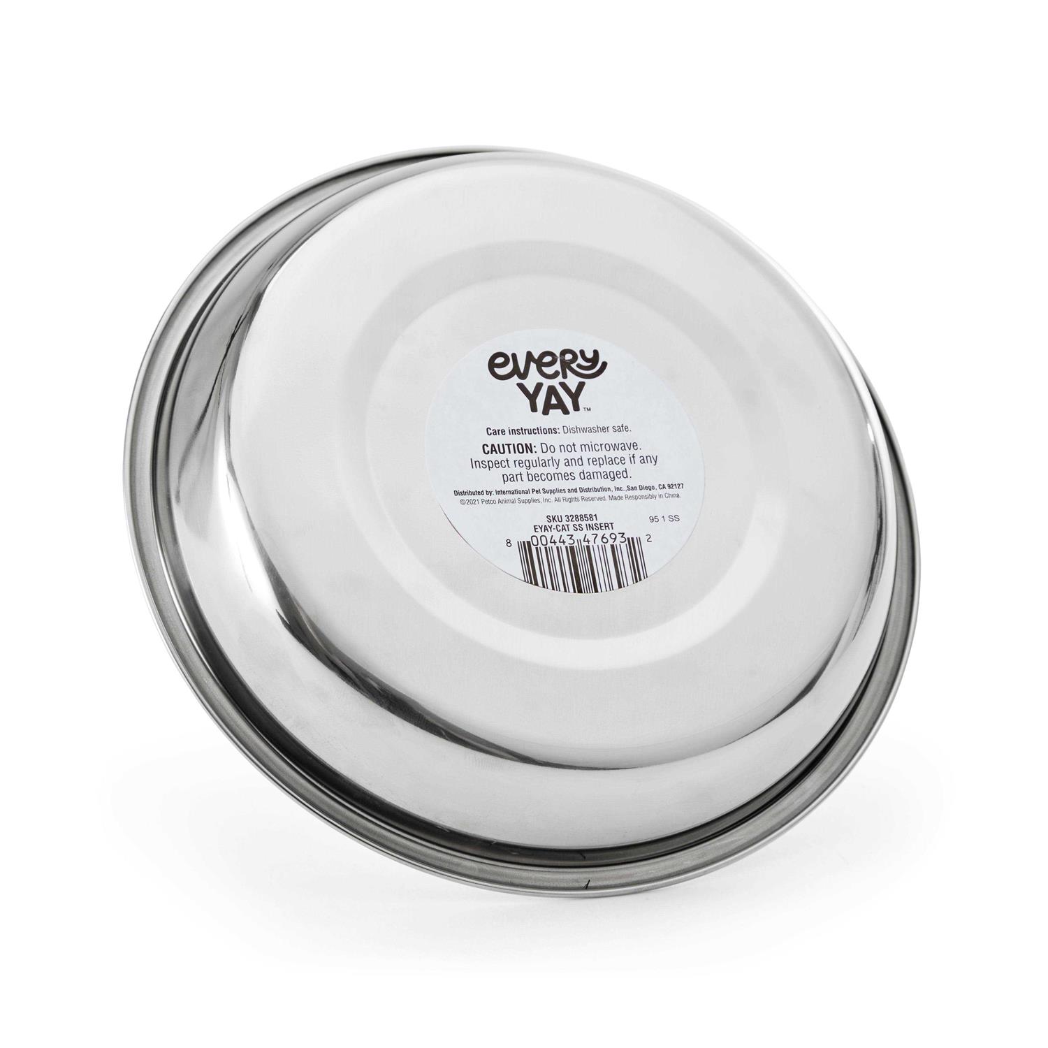 EveryYay Dining In Stainless Steel Bowl Insert for Cats - Nail Gallerys