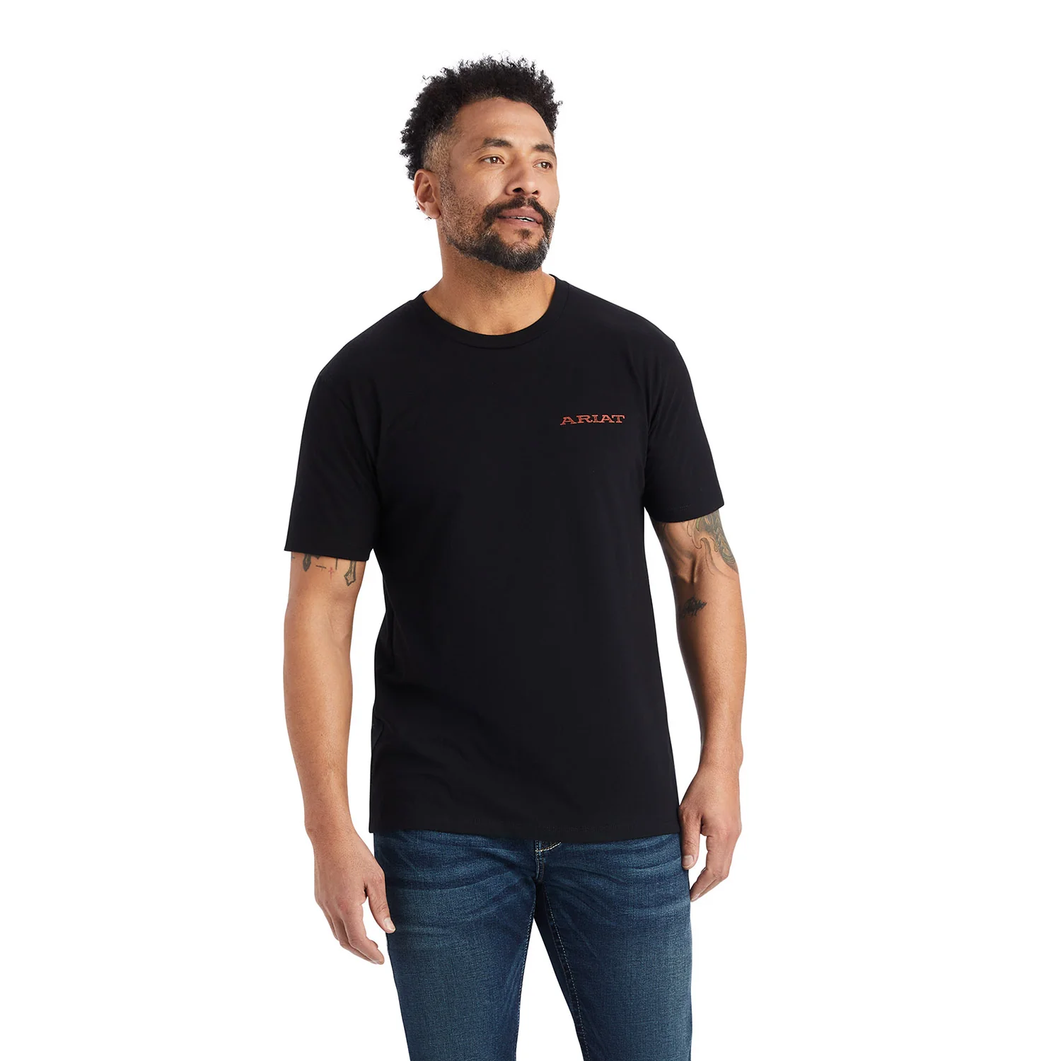 Ariat Men's Bronc Buster T-Shirt, Black - Nail Gallerys