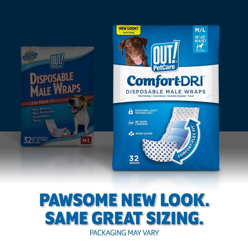 Out! Pet Care Disposable Male Dog Diapers Absorbent Male Wraps with Leak Proof Fit - Nail Gallerys