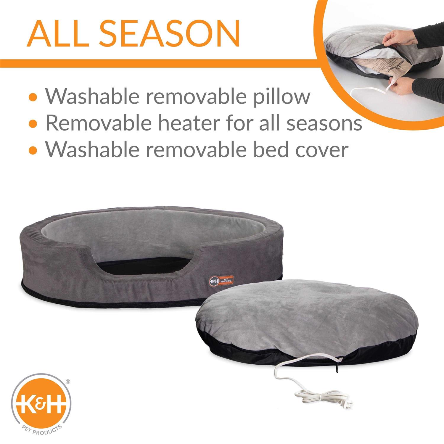 K&H Pet Products Thermo-Snuggly Sleeper Heated Bed - Nail Gallerys