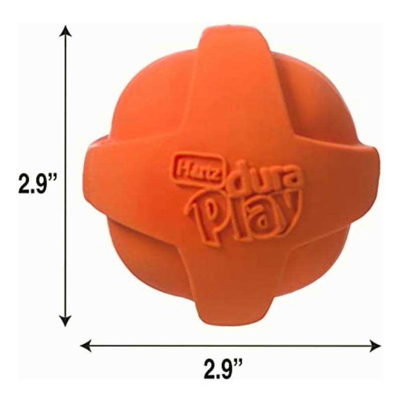 Hartz Dura Play Ball Squeaky Latex Dog Toy - Nail Gallerys