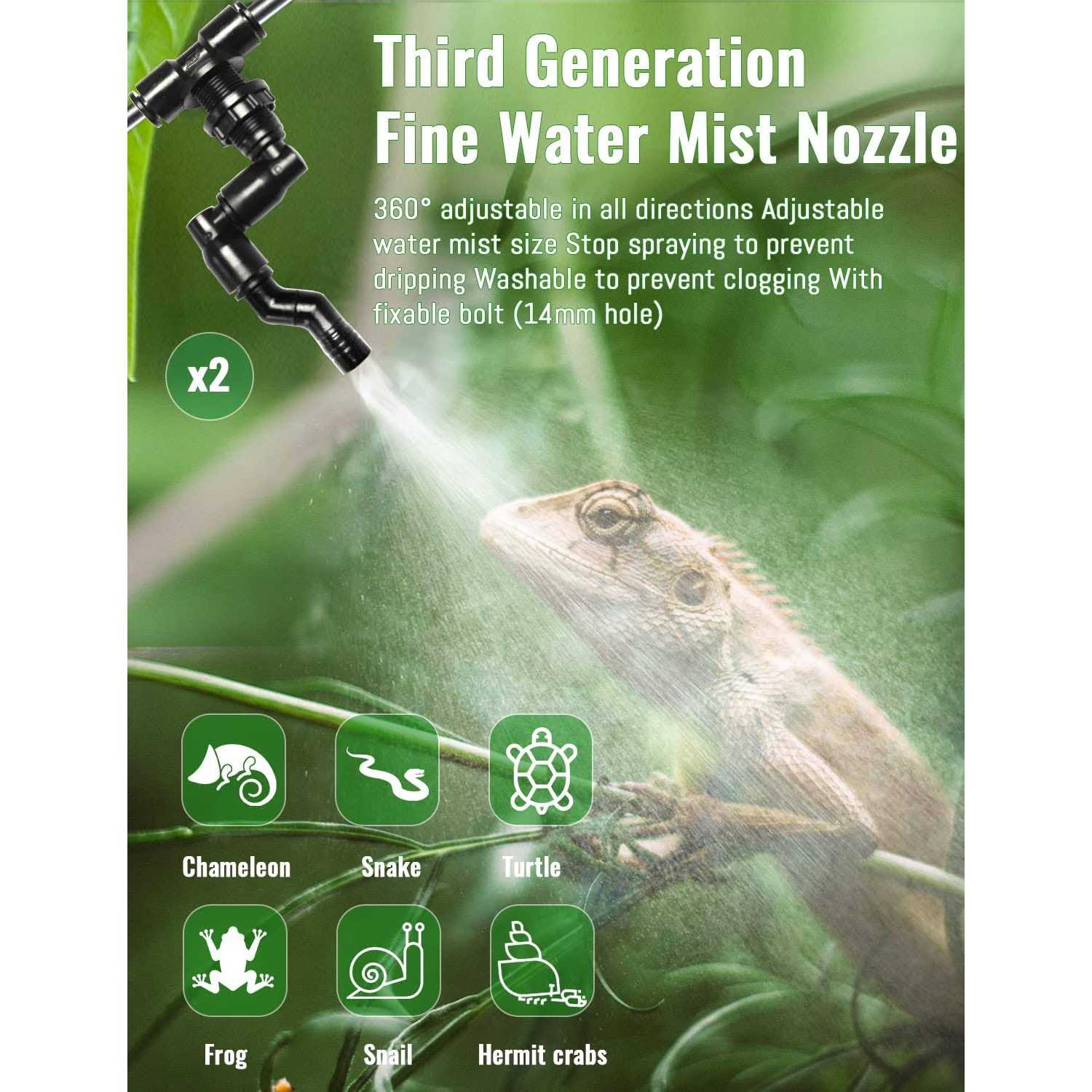 Ycxydr Reptile Mister Automatic Quiet Reptile Misting System with Timer - Nail Gallerys