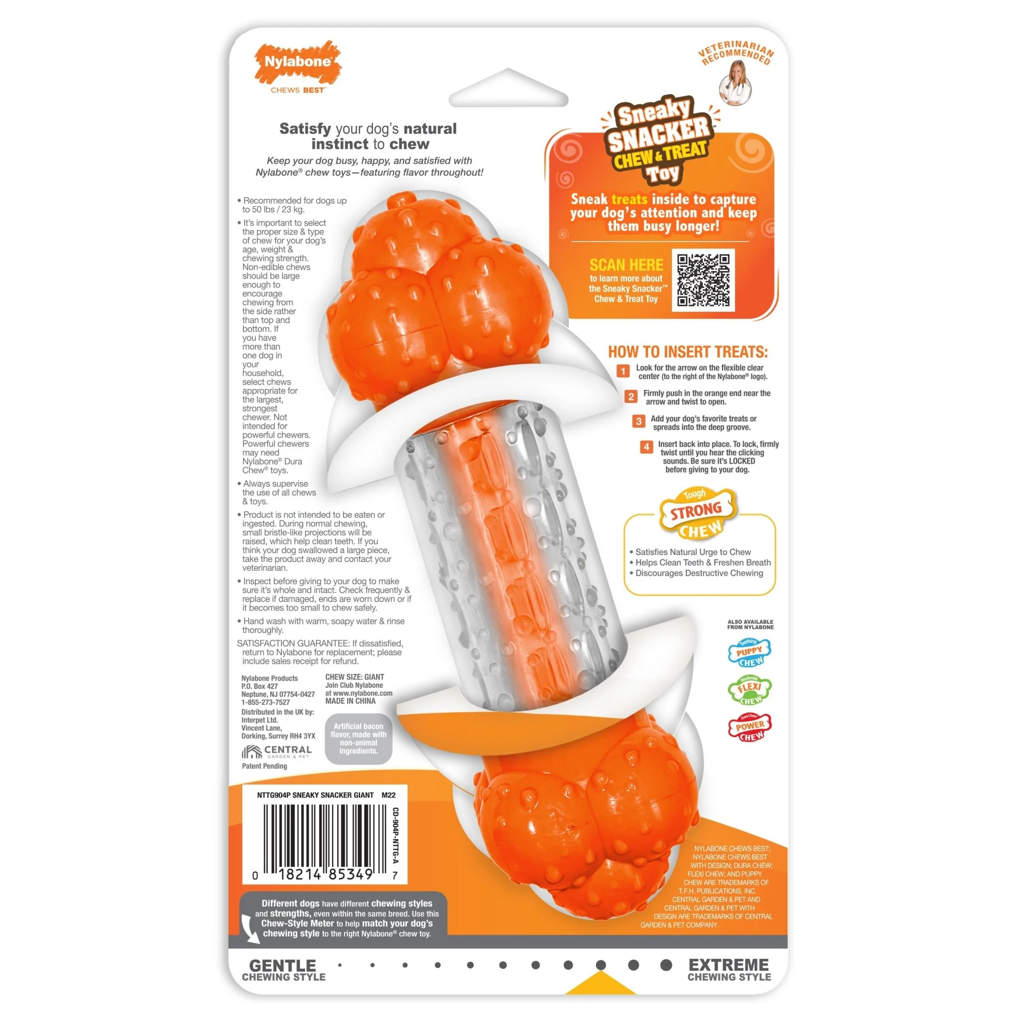 Sneaky Snacker Dog Treat Toy, Bacon - Nail Gallerys