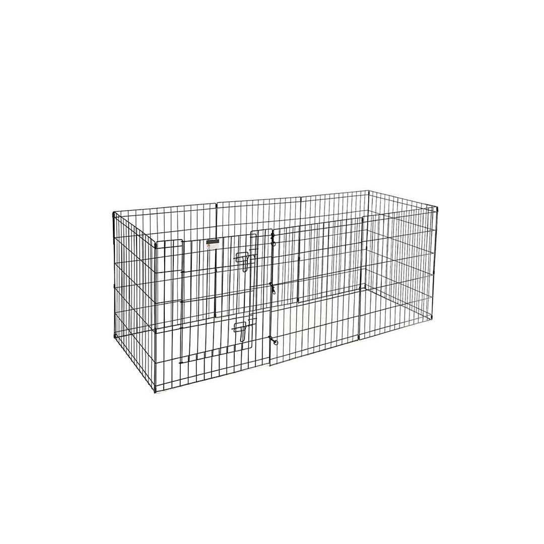 Pet Adobe Folding Metal Pet Playpen 8 Panel 959085LJO - Nail Gallerys
