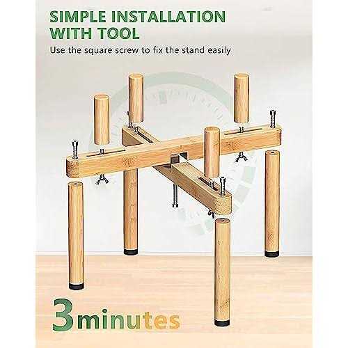 Vantic Dog Bowl Stand Adjustable Elevated Dog Food Stand For 65-11 Wide Bowls - Nail Gallerys