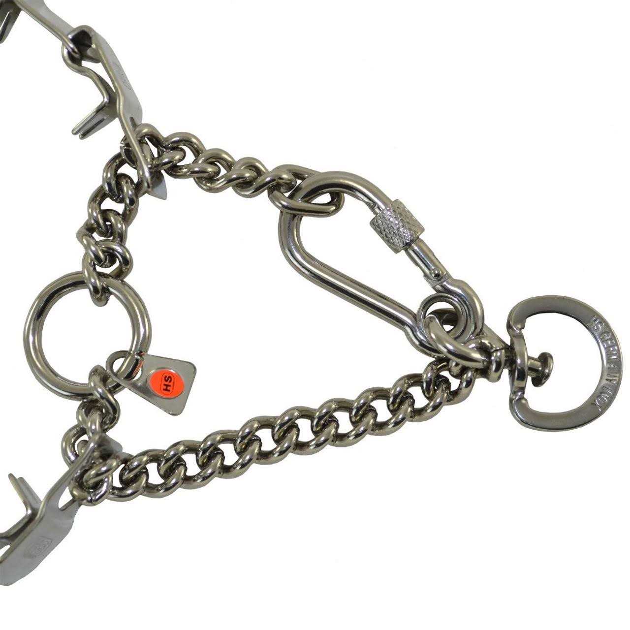 Herm Sprenger Neck-Tech Sport Martingale Stainless Steel Collar with Swivel - Nail Gallerys