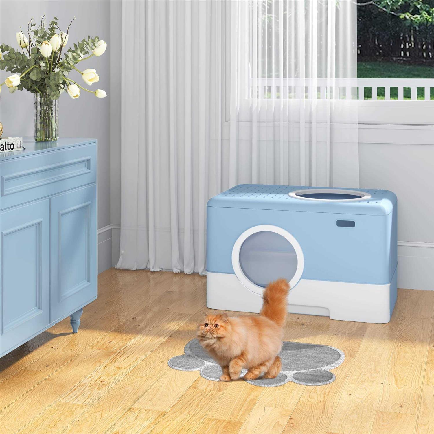 YITAHOME Large Enclosed Cat Litter Box with Lid Cover - Nail Gallerys