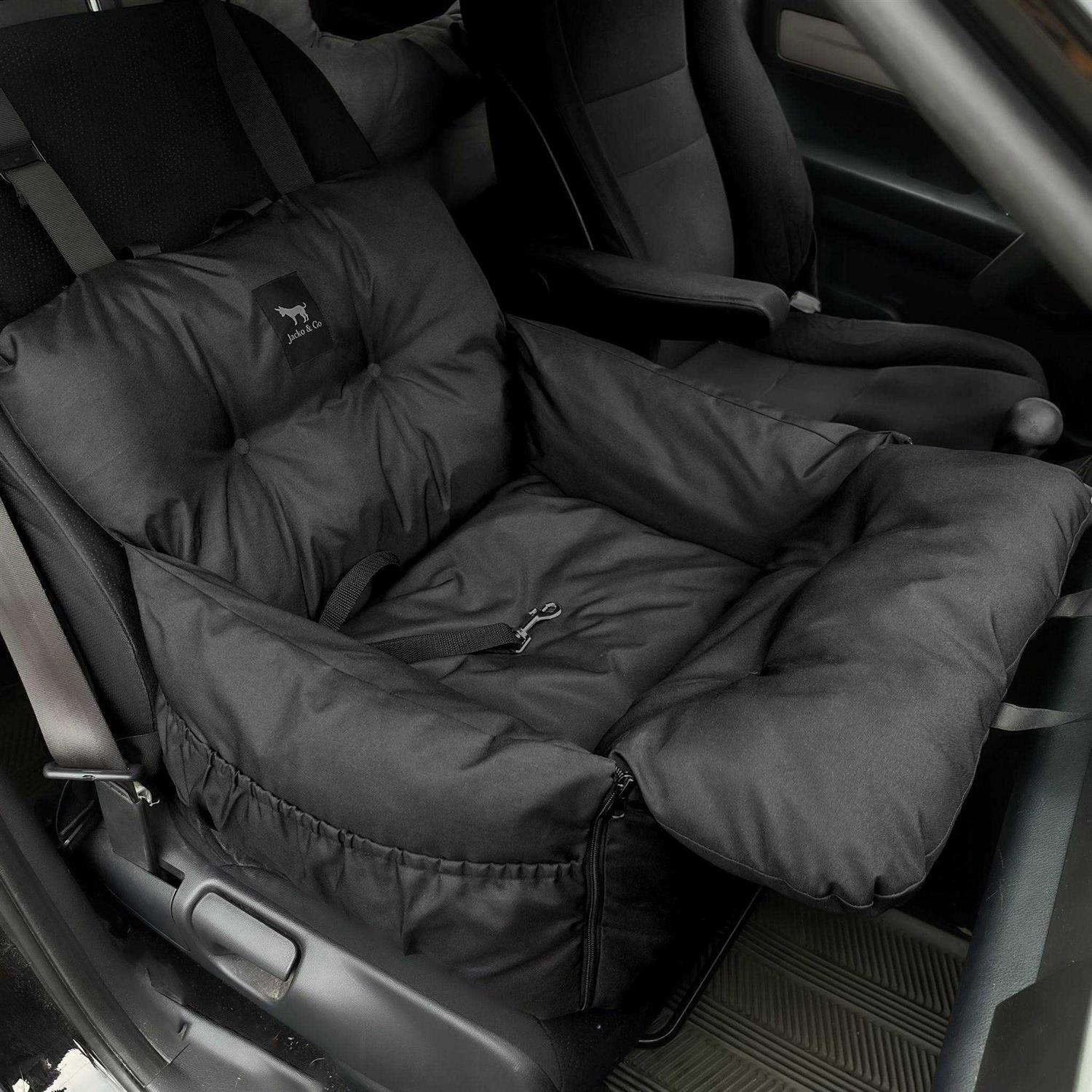 JACKO & CO Premium Dog Car Seat & Booster Seat for Small & Medium Pets Under 35lbs - Nail Gallerys