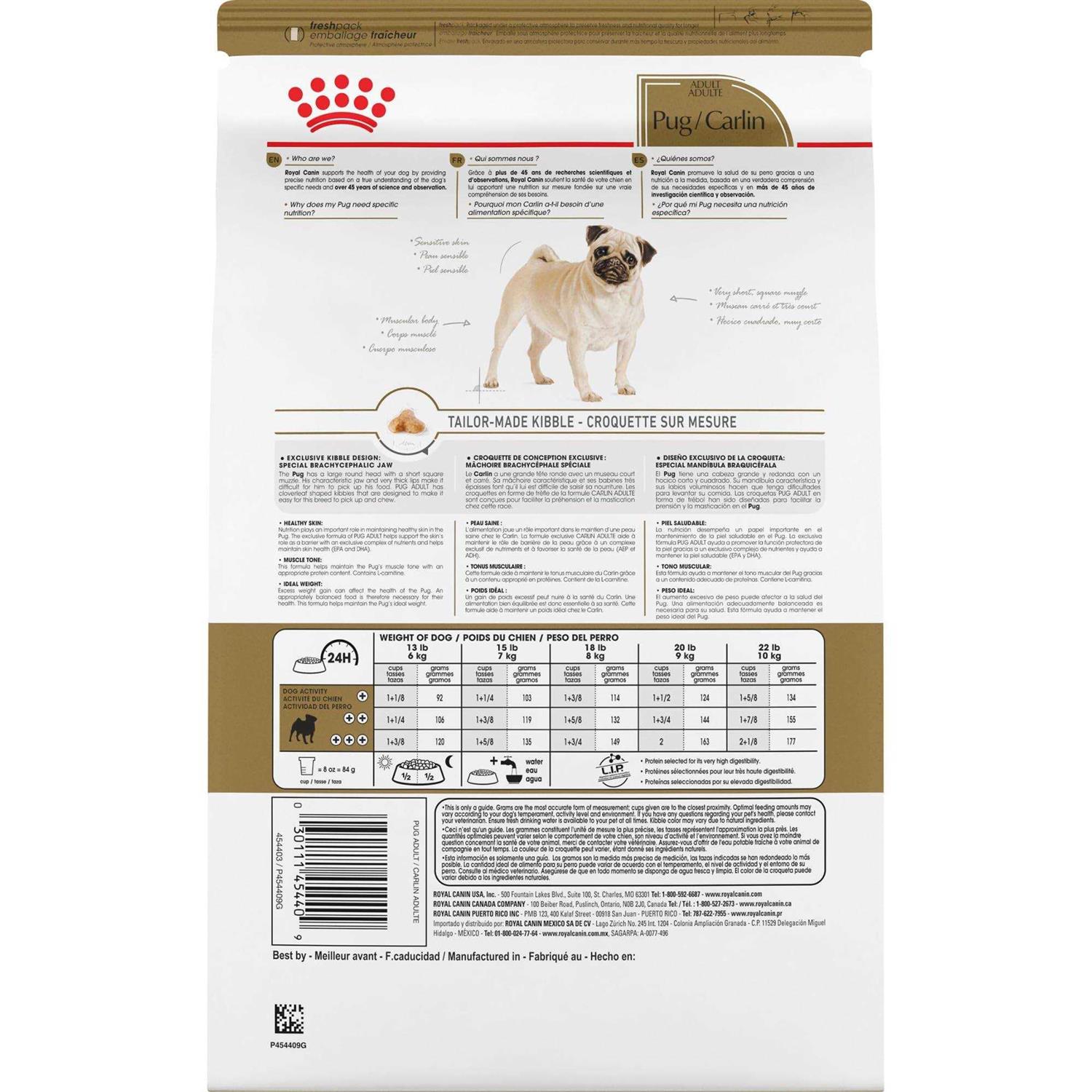 Royal Canin Breed Health Nutrition Pug Adult Dry Dog Food - Nail Gallerys