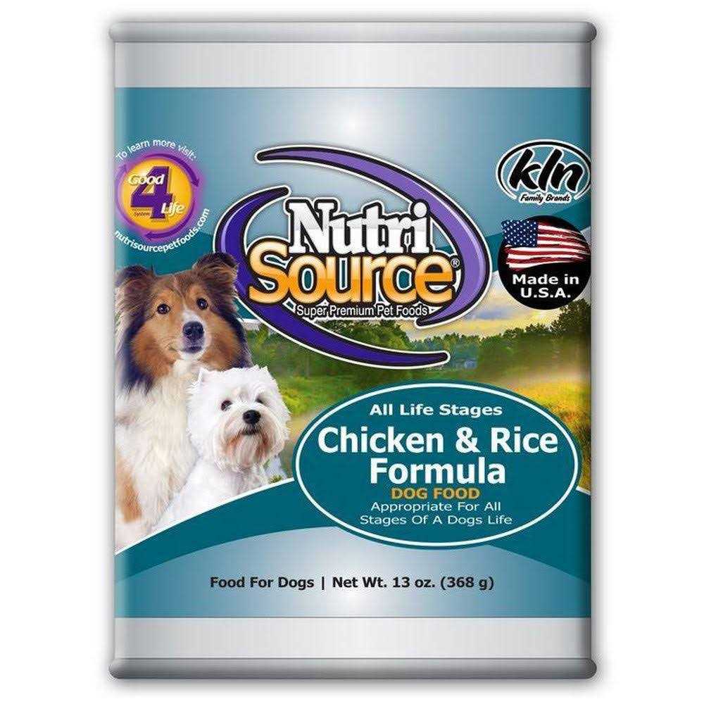NutriSource Adult Chicken & Rice Canned Dog Food - Nail Gallerys