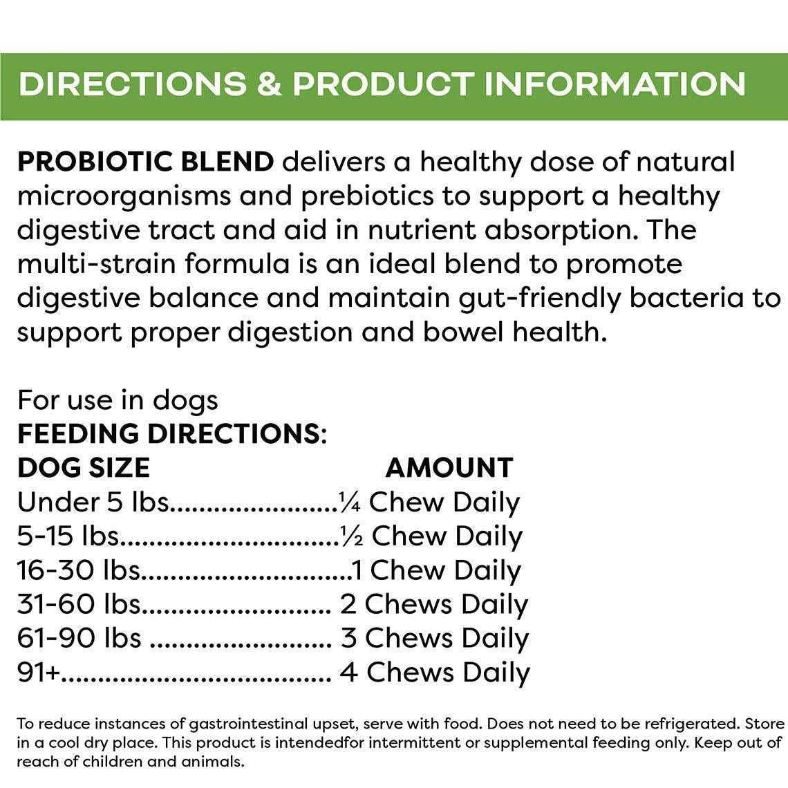 Only Natural Pet Probiotic Blend Digestive Support Soft Dog Chews - Nail Gallerys