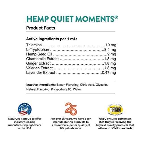 NaturVet Hemp Quiet Moments Calming Drops for Cats - Nail Gallerys