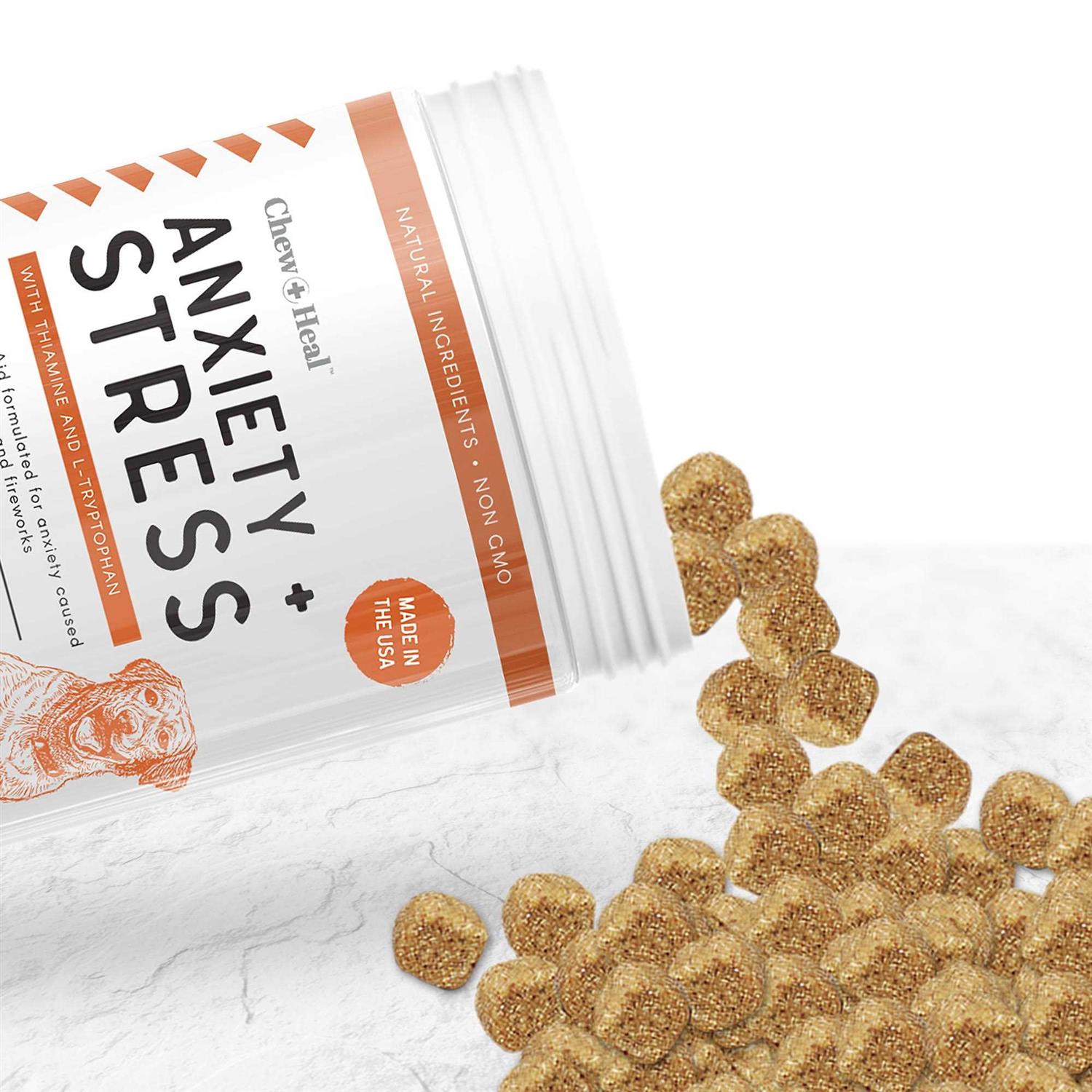 Chew + Heal Anxiety & Stress Dog Supplement - Nail Gallerys