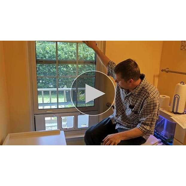 Ideal Pet Products Aluminum Sash Cat Flap Pet Door - Nail Gallerys